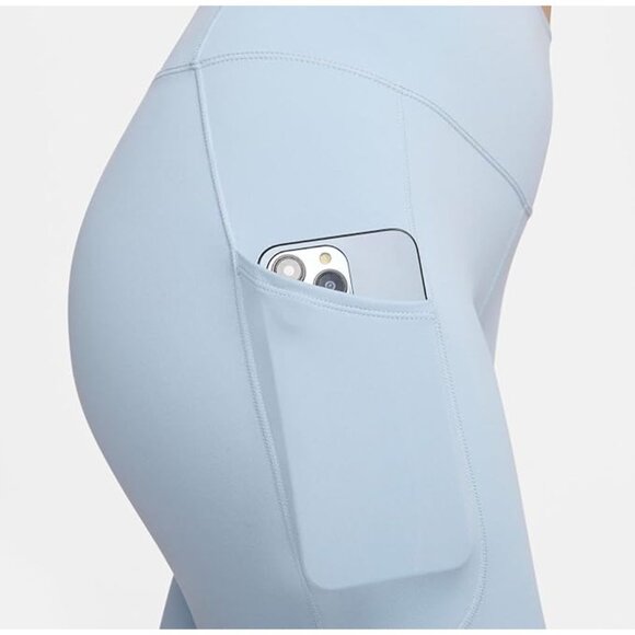 Nike Womens Dri-FIT One High-Waisted 8" Biker Shorts FZ6758-440 Blue Size Small - Picture 5 of 6